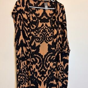 Vince Camuto Black and Tan Cardigan
